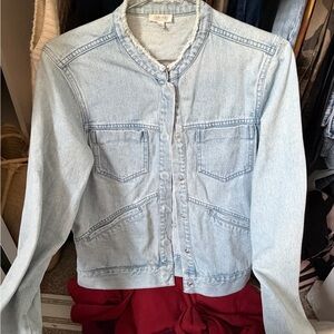 Tavik Light Blue Jean bomber Jacket